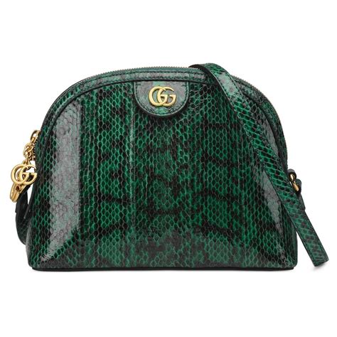 gucci snakeskin bag|gucci green bag with snake.